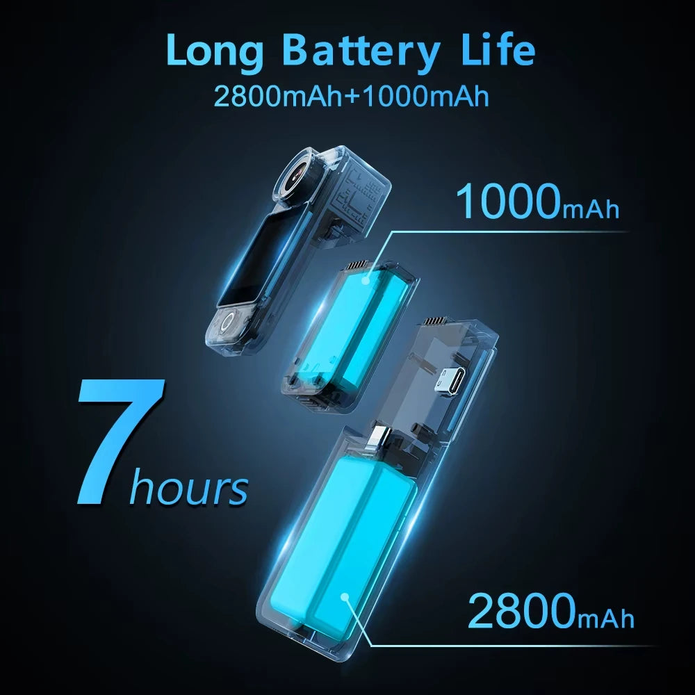 SJCAM C300 Pocket Action Camera 4K FHD Long Battery Life 30M Waterproof 5G WiFi Mini Thumb Cam