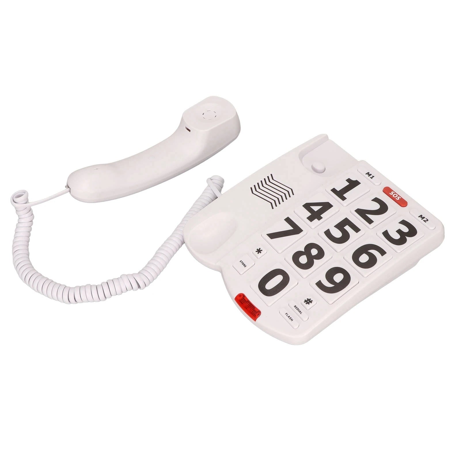 Big Button Telephone, Adjustable Volume, Last Number Redialing Corded Landline
