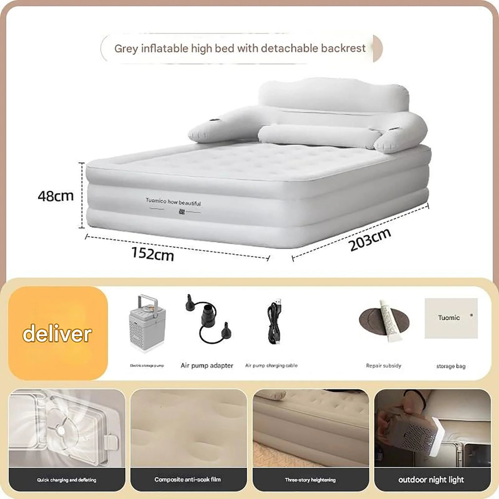 2 Person Built-In Pump Automatic Inflatable Camping Mattress
