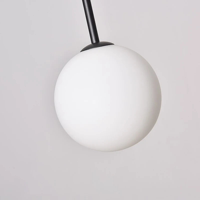 Comet LED Chandelier, Nordic Minimalist Glass Globe Lamps