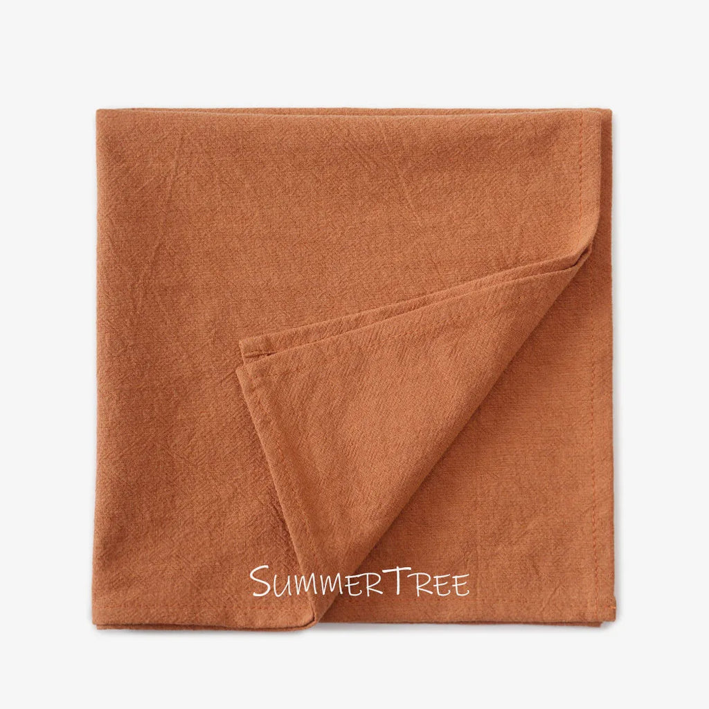 24 Pack 40cm X 40cm Cloth Napkins Washable Reusable Bulk Plain Cotton Napkin for Home Wedding Party Dining Table Decorations