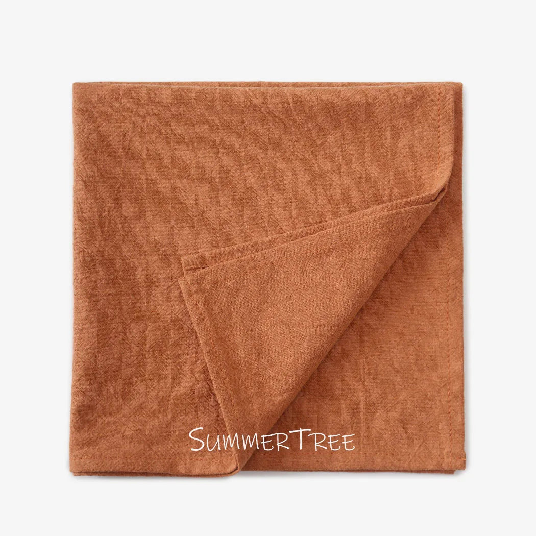24 Pack 40cm X 40cm Cloth Napkins Washable Reusable Bulk Plain Cotton Napkin for Home Wedding Party Dining Table Decorations