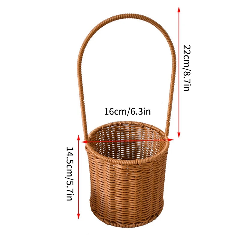 Hand Woven Creative Flower Baskets