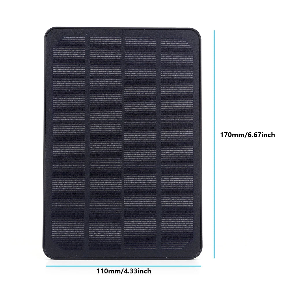 10W 5V Solar Panel Micro USB+Type-C 2in1 Outdoor Solar Cells Charger Solar Panels