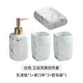 Nordic Matte Golden Ceramics Bathroom Toiletries Set  Toiletries Cup Soap Dish Soap Dispenser Toothbrush Holder Tumbler