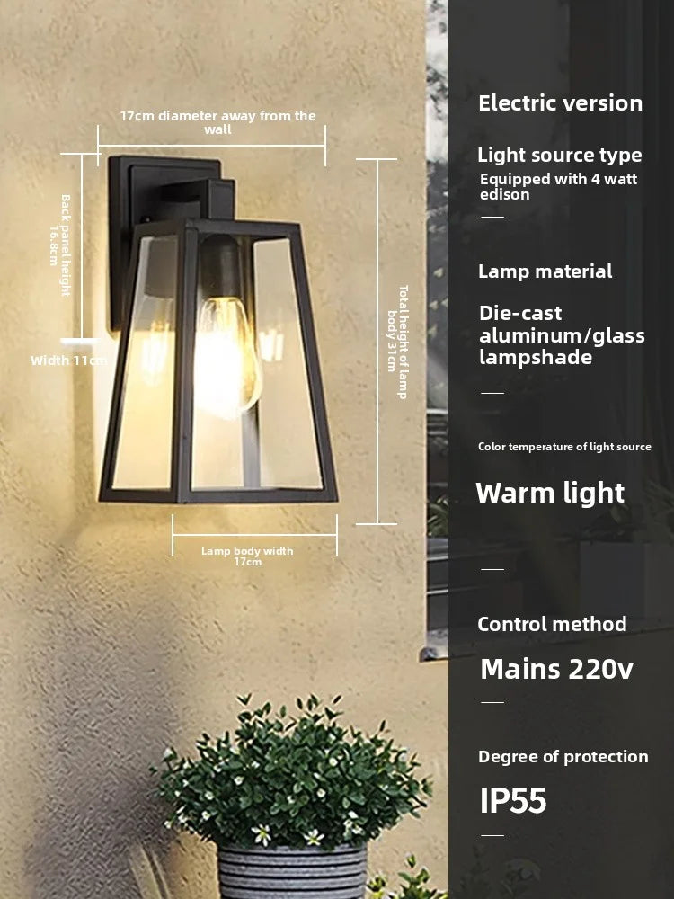 Outdoor Waterproof Solar Energy Exterior Wall Lamp