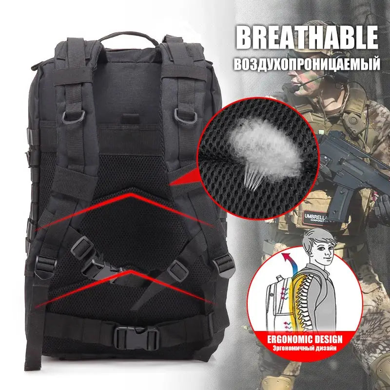 60L Army Military Tactical Backpack