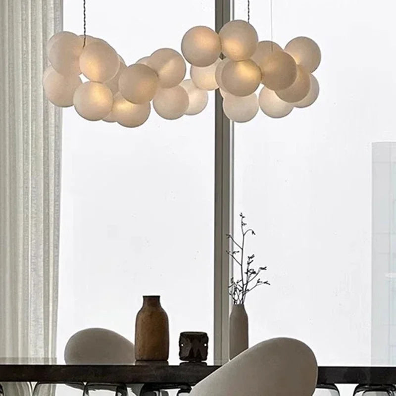 Acrylic Ball Pendant Nordic Dimmable Chandelier