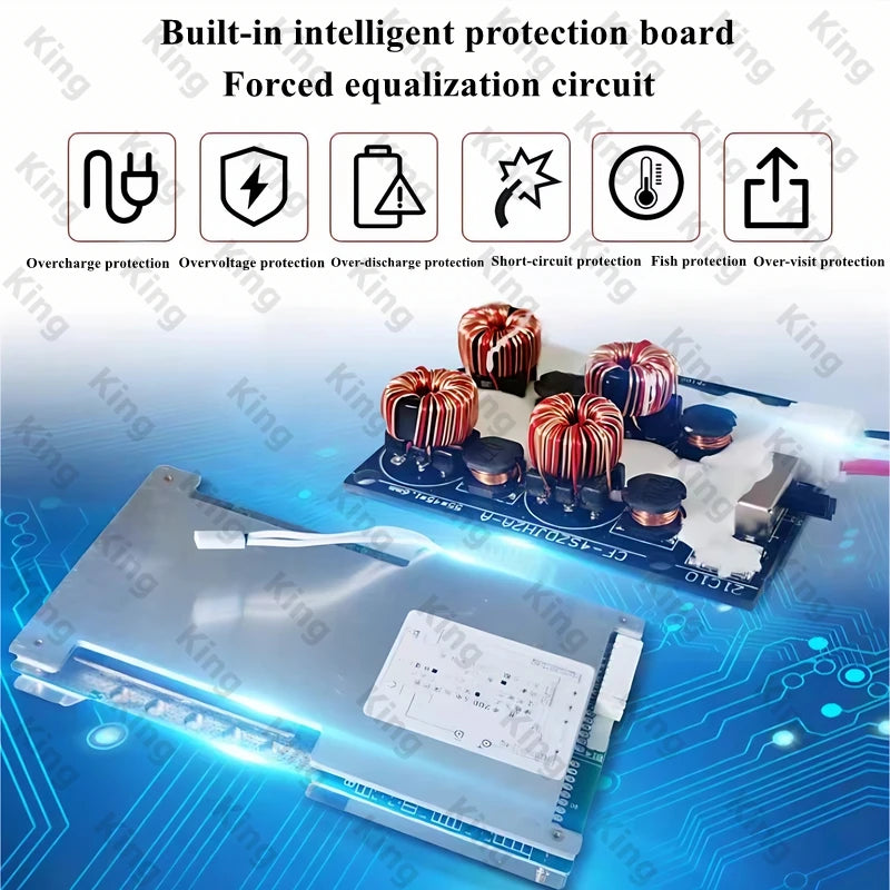 24V 100Ah 200Ah 300AH LiFePO4 Battery Pack Built-in Bluetooth BMS Lithium Iron Phosphate For Solar RV Home Storage Boat Tax Free