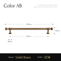 Santaya Brushed Antique Brass Handles