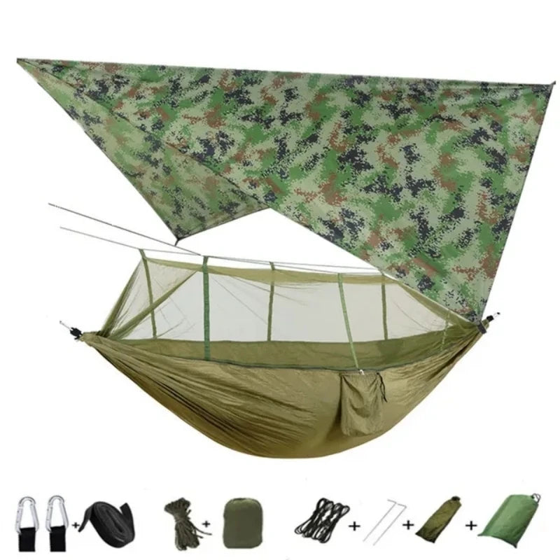 Portable Outdoor Hammock with Mosquito Net