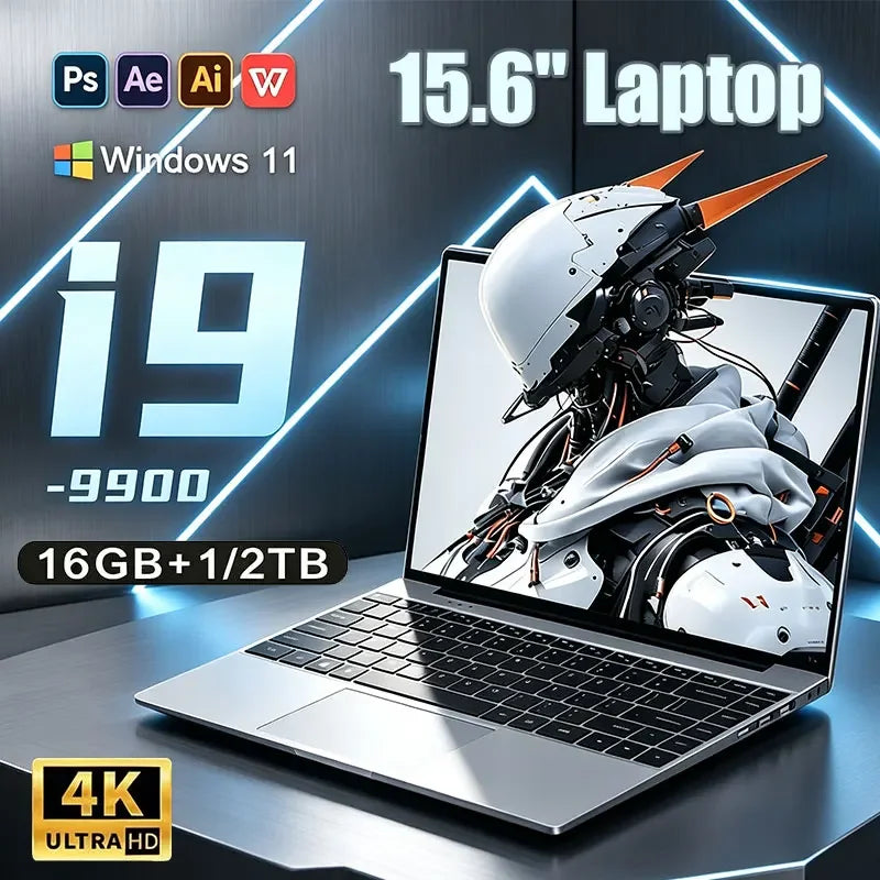 NEW 15.6' Laptop Intel Core I9-9900 32GB 2TB Windows 11 Gaming Computer