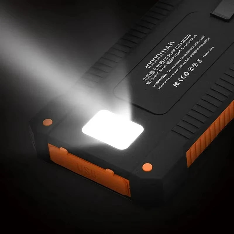 Lenovo 500000mAh Solar Power Bank Super Fast Charging Outdoor Portable Battery for iPhone Samsung Huawei