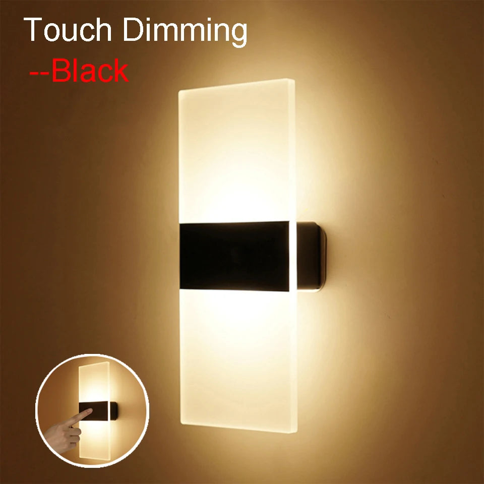 USB Recharge Touch Motion Sensor Switch Indoor Acrylic Night Lights