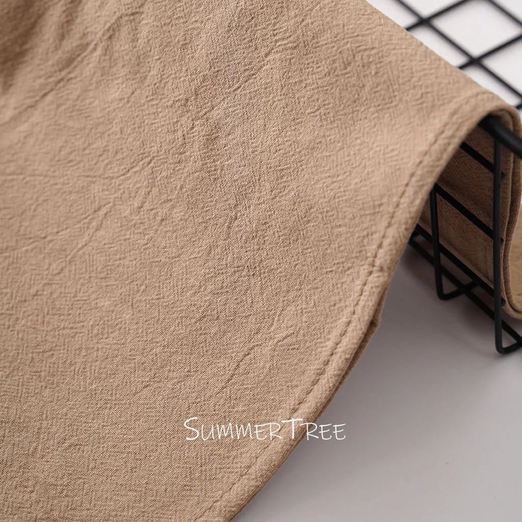 10 Pack 40x40cm Napkins, Washed Cotton Cloth Plain Vintage Style Soft Tea Towels, Place Mats