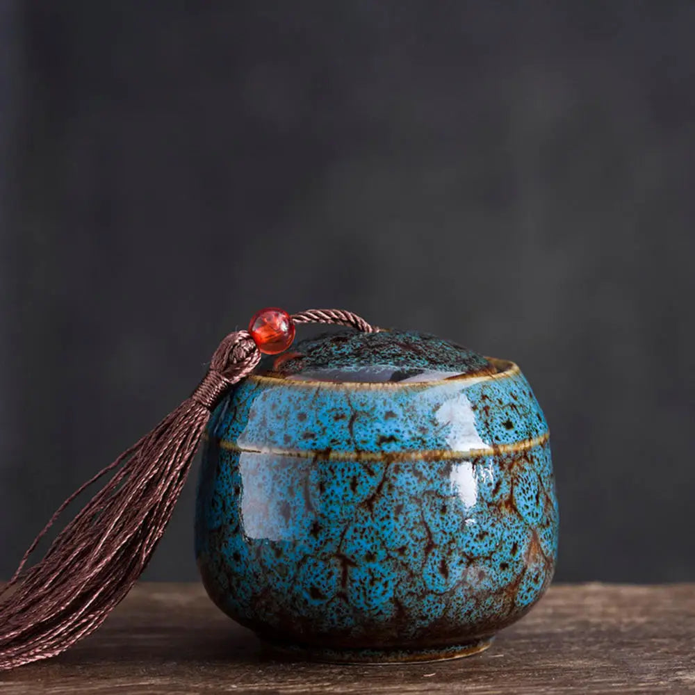Colorful Ceramic Keepsake Urn