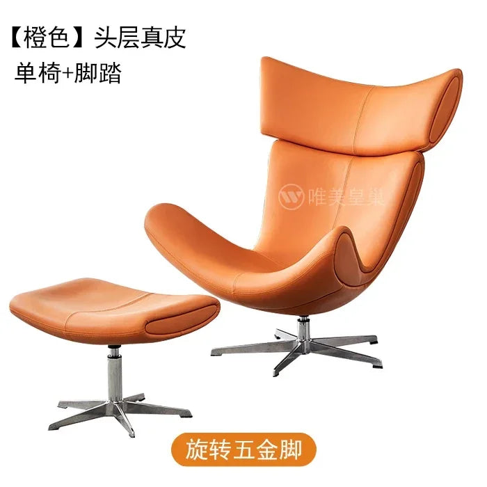 Comfortable Ergonomic Modern Leather Nordic Sofa Chairs