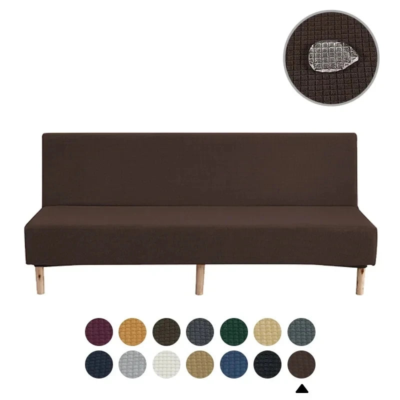Water-repellent Armless Sofa Bed Sofa Bed with Breathable Cover