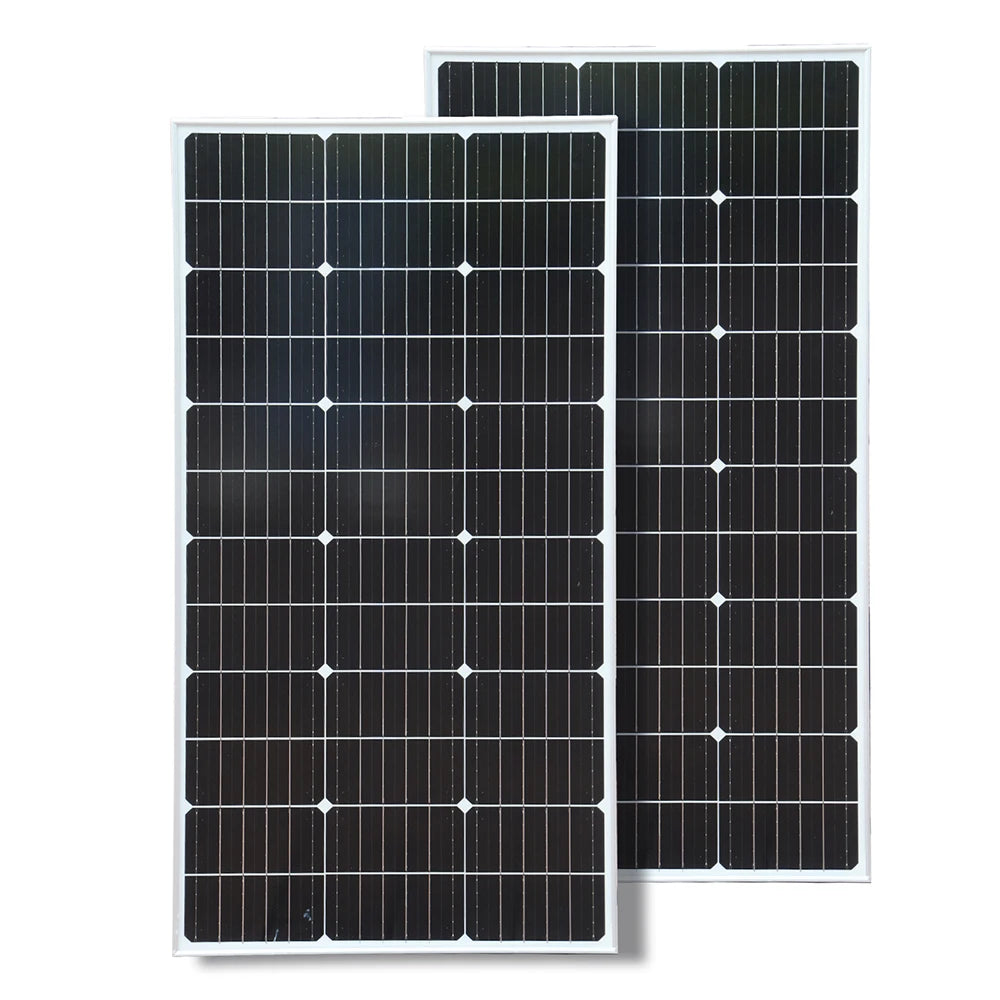 BOGUANG Rigid Solar Panel Set Glass Solar Panel 100W 200W (2pcs 100W Rigid Panel Solar) 18V Photovoltaic Charging for Battery