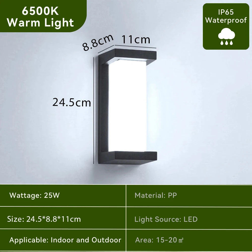 Waterproof LED Wall Light 110V 220V For Outdoor Pathway Stairway Porch Balcony Garden Wall Mount