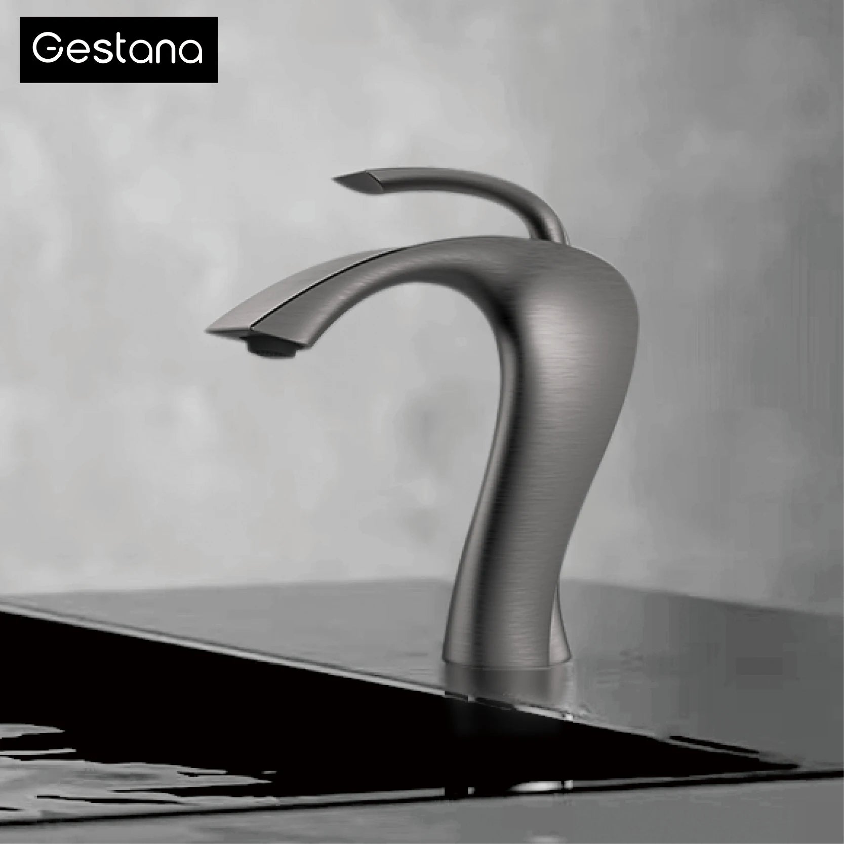 Luxury Modern Deck Mounted Brass Bathroom Vanity Faucet, 18 Variants