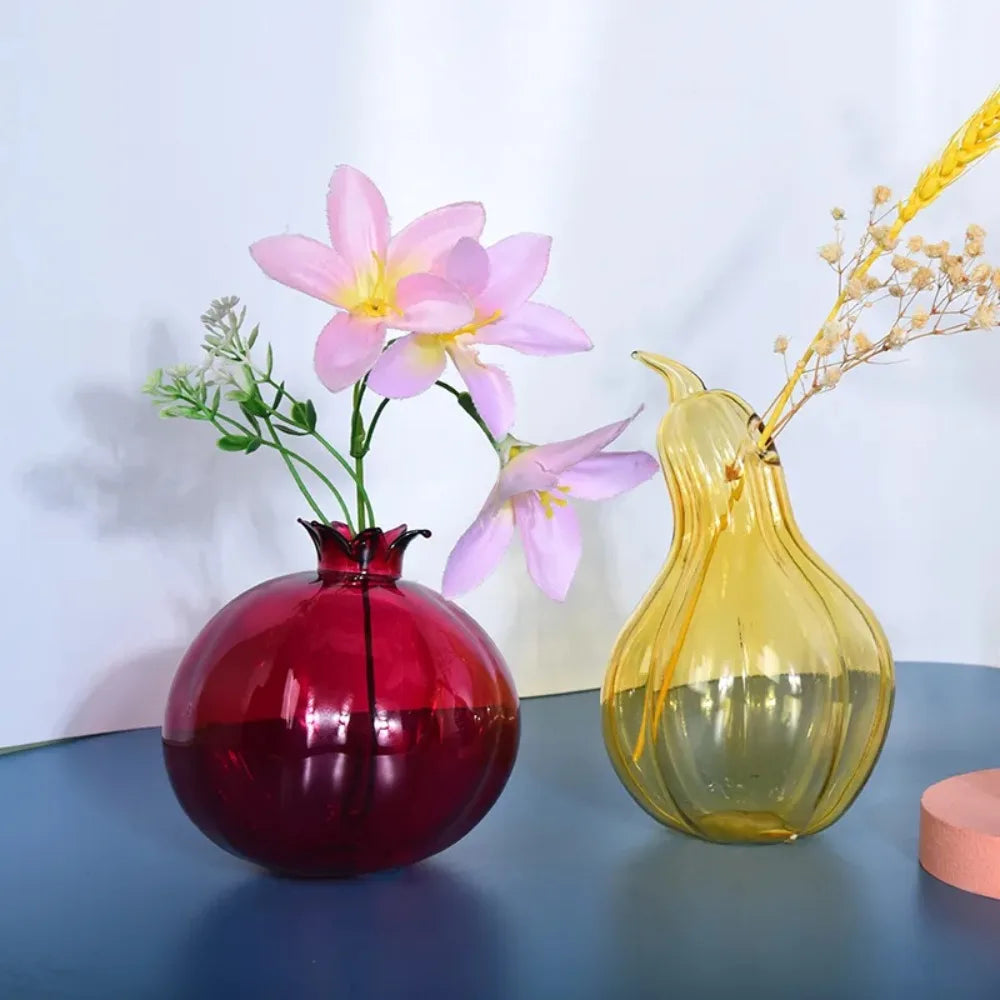Creative Colorful Transparent Glass Vase