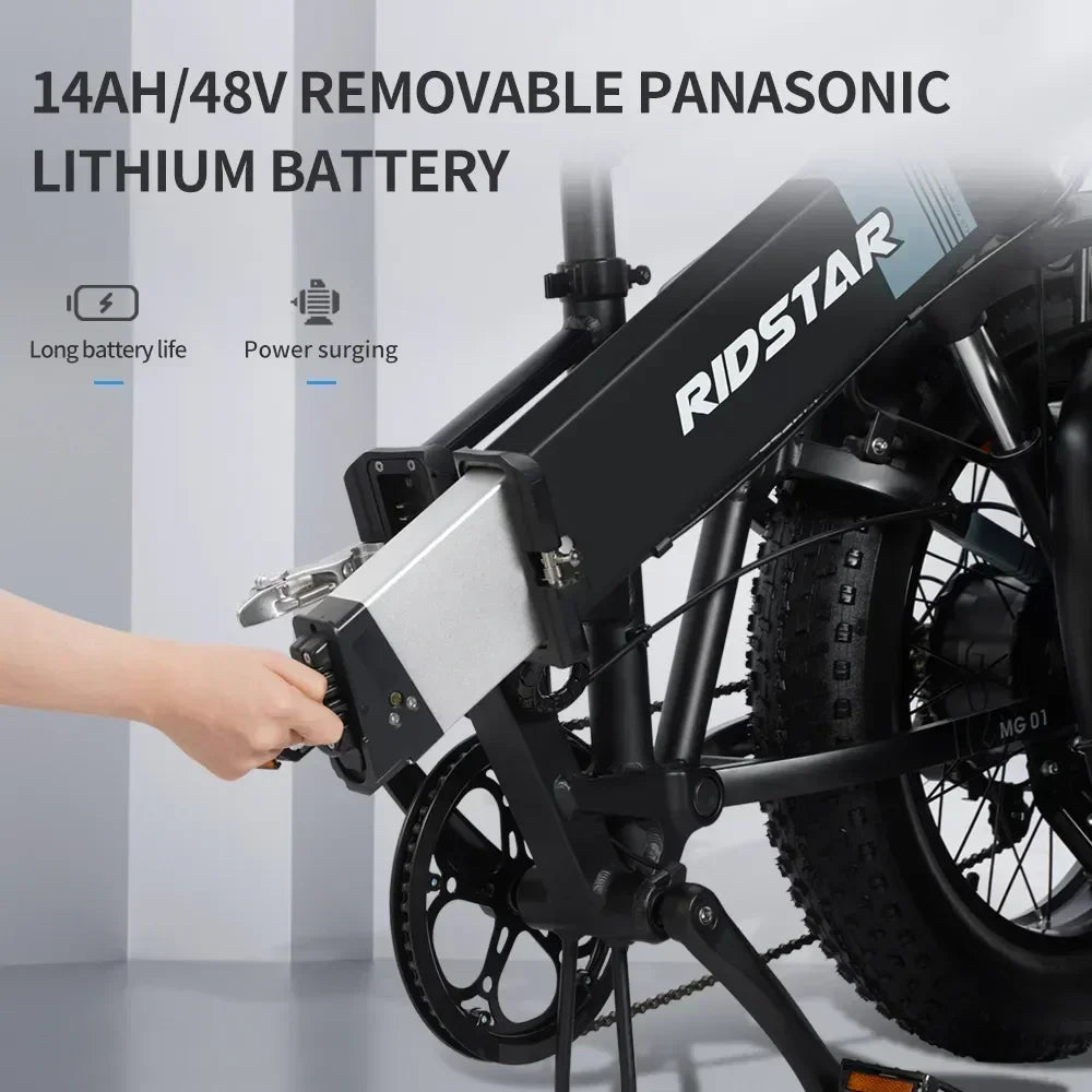 H20 PRO dual motor 2000w 48v 23ah Electric Bike, 20 inch shock absorption mountain off-road Electric bike