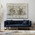 Handmade Modern Abstract Jewish Oil Painting, Handmade Artwork, Unframed