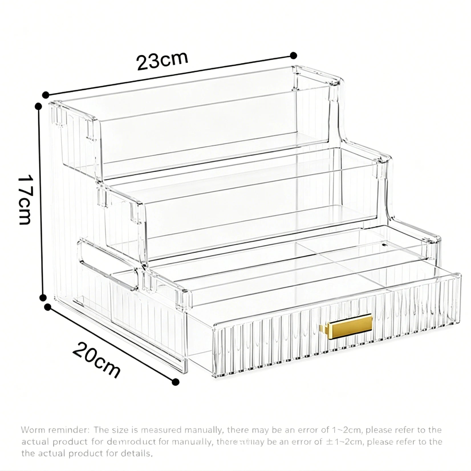 Light Luxury Vanity Cosmetics Bathroom Organizer Shelf