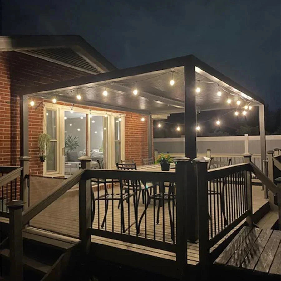 Motorized Louvered Roof Aluminum Pergola,