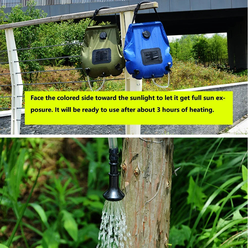 Solar Heated 20L Portable Shower Bag