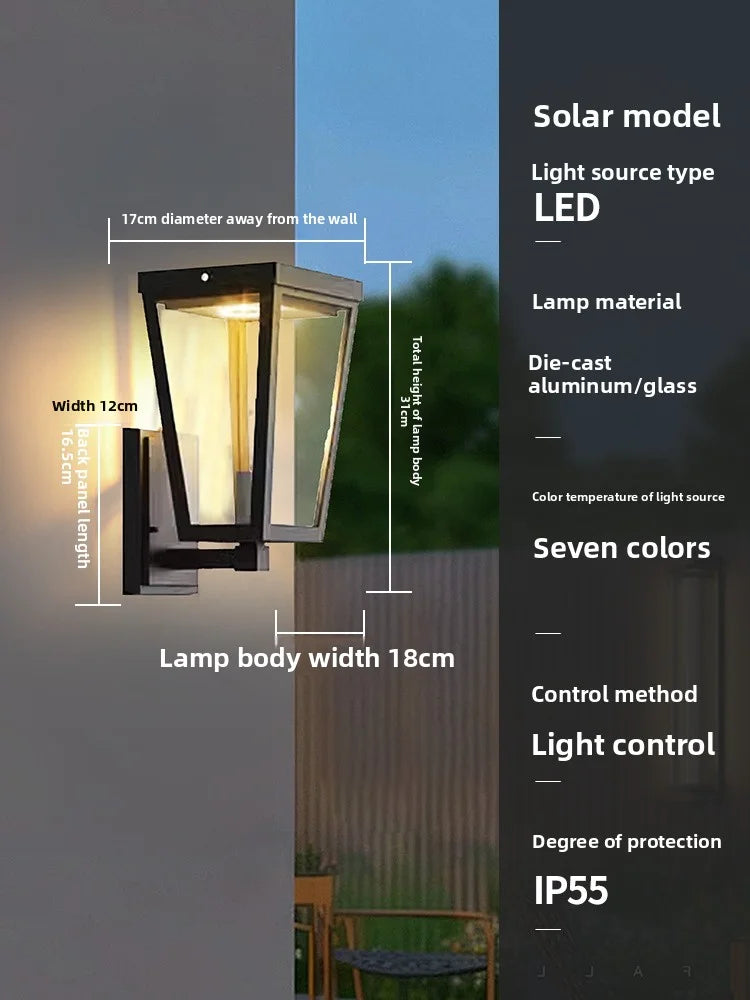 Outdoor Waterproof Solar Energy Exterior Wall Lamp