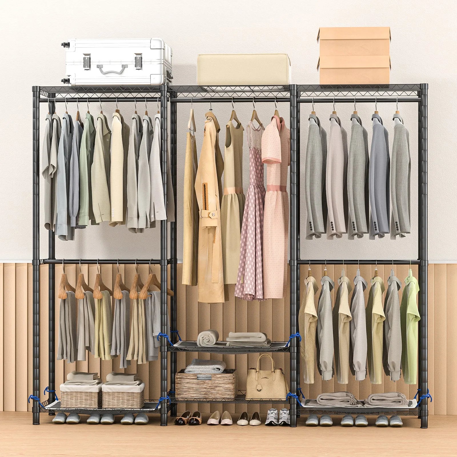 Freestanding Portable Heavy Duty Clothes Rack
