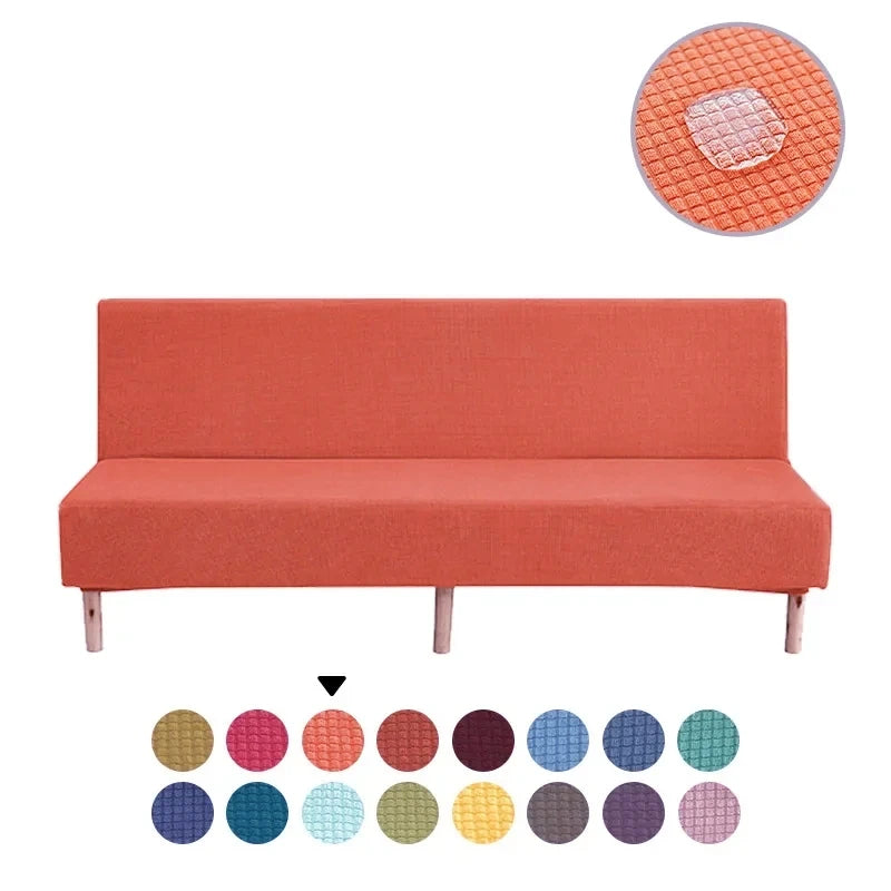 Water-repellent Armless Sofa Bed Sofa Bed with Breathable Cover