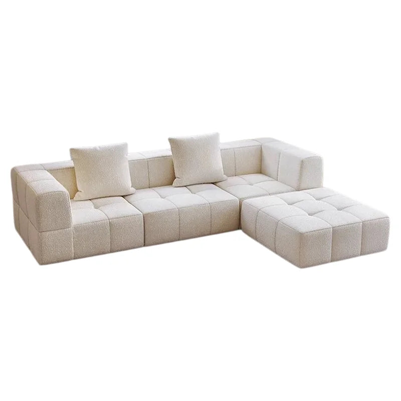 Living Room Compressed Vacuum Sofas, Modern Small Apartment Fabric Living Room Sofa