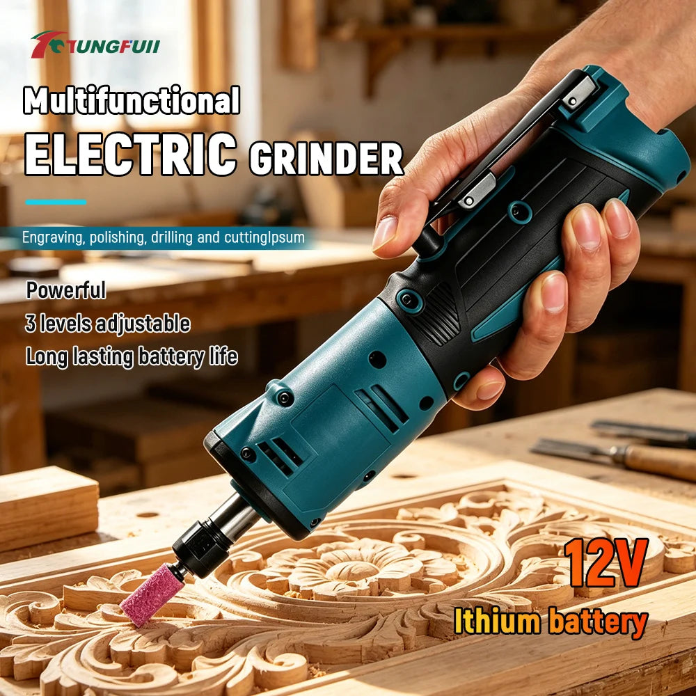 TUNGFULL Brushless Cordless Rotary Tool with Charger, 3/4-Speed Mini Electric Grinder