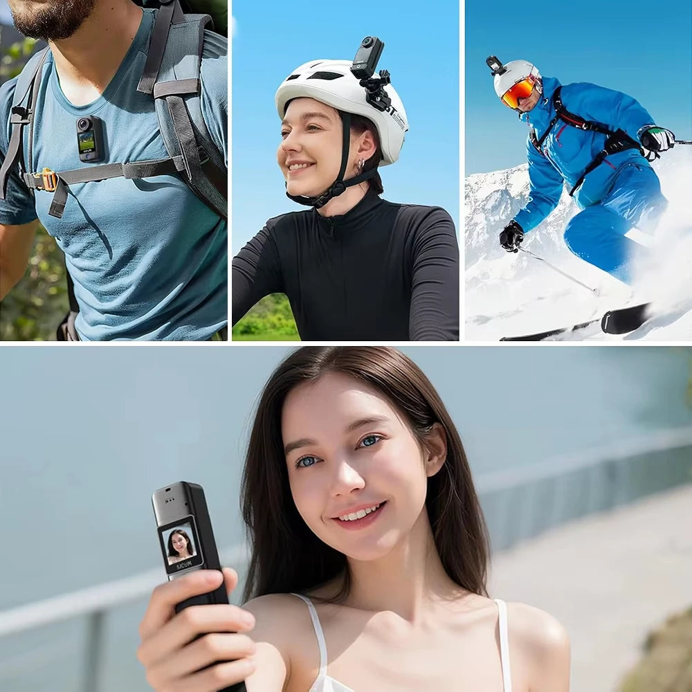 SJCAM C300 Pocket Action Camera 4K FHD Long Battery Life 30M Waterproof 5G WiFi Mini Thumb Cam
