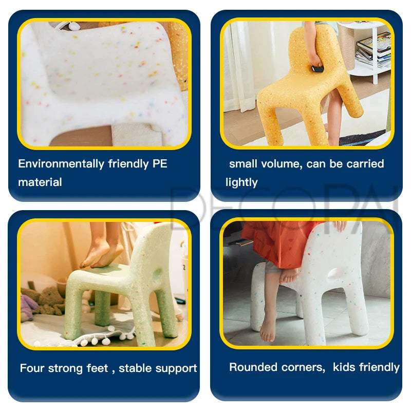 Kids Study Table And Chairs Set, Small Kindergarten Outdoor Plastic Strong Durable Table Furniture Set
