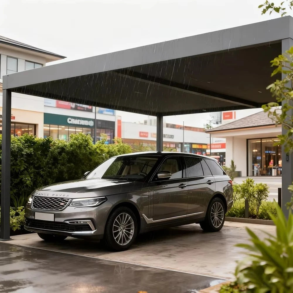 Luxury Aluminum Outdoor Parking Shelter with Arched Roof,