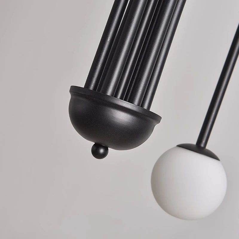 Comet LED Chandelier, Nordic Minimalist Glass Globe Lamps