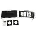2 Burners Portable Camping Stove, 2.5KW Auto Ignition Butane/LPG Gas Stove w/Baking Tray + Carrying Case