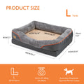 Large Soft Anti-Allergy Warm Fleece Dog Bed with Removable Washable Cover