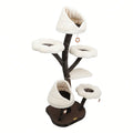 6-Layer 63.8" Cat Tree Condo Stable Structure Comfy Perch Anti-Scratch Activity Tower Playhouse Cave Indoor Climbing Tower